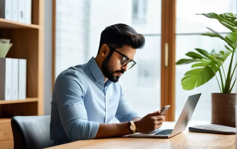 기타 케이스 추천 - **Productivity with Smart Technology:**
    "A vibrant and clean photograph of a young professional,...